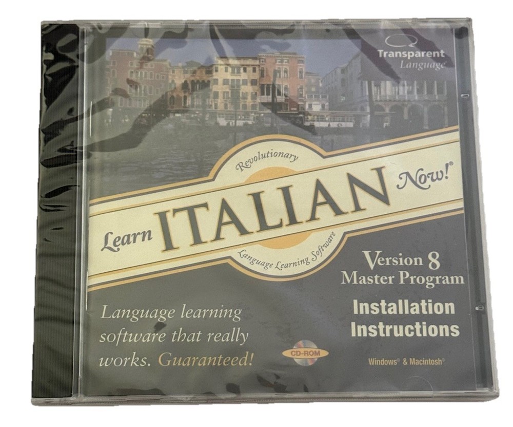 Learn Italian Now Transparent Language Learning Master Program PC CD-ROM #8