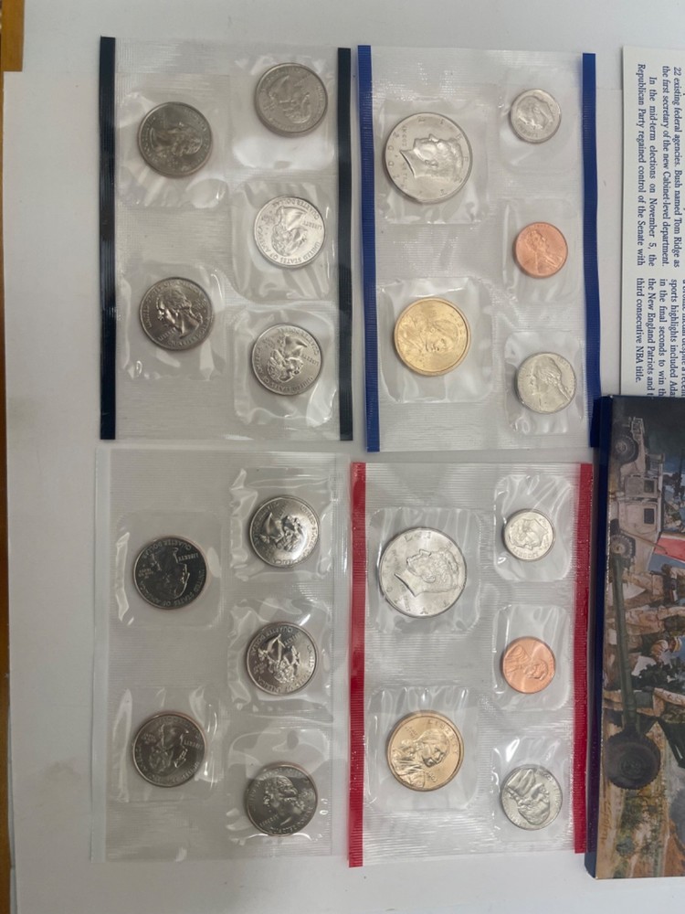 2002 US Mint Uncirculated Set P&D 20 Coins State Quarters