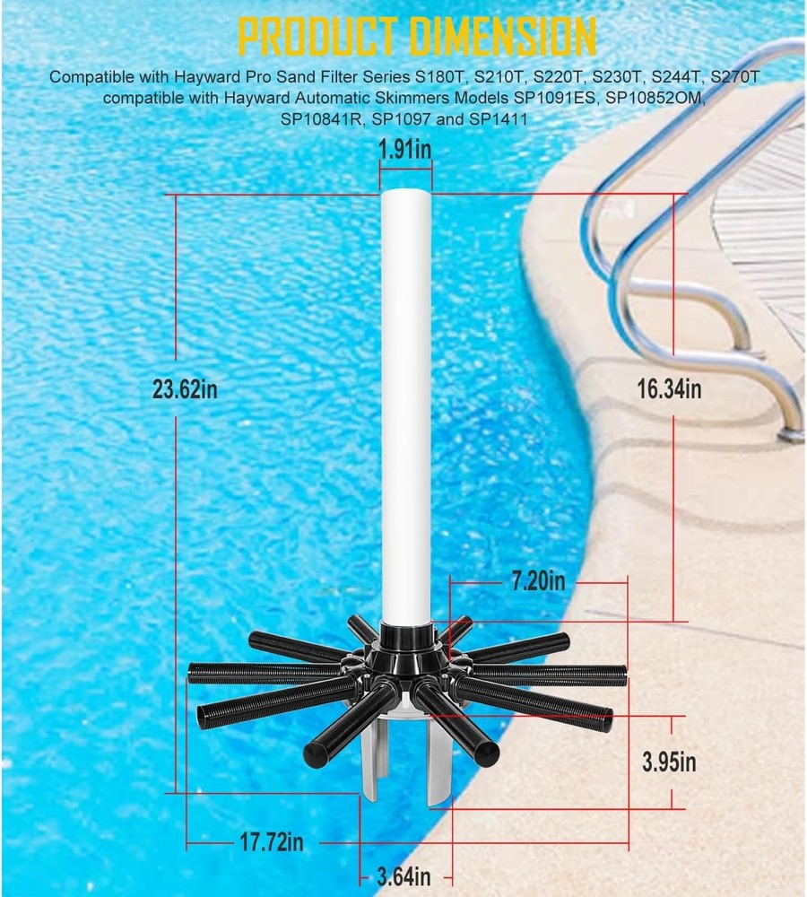 Replacement for Hayward S210T Pro Series Sand Filter SX210DA Lateral Assembly