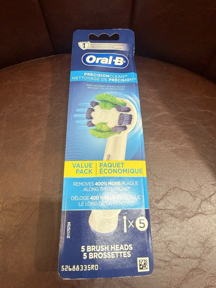 Oral-B Professional Precision Clean Replacement Brush Head 5 count ~ White ~ NEW
