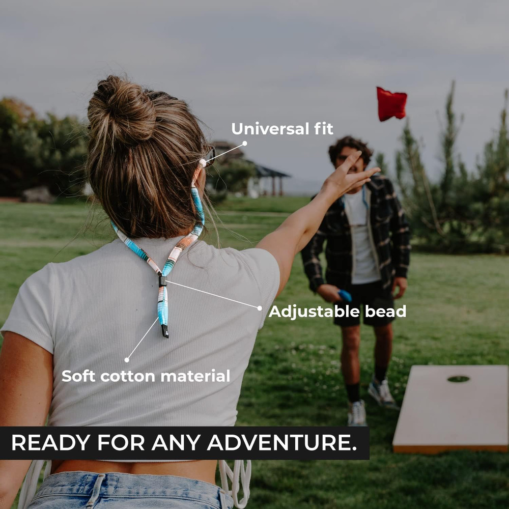 Premium Sunglass Strap - Durable & Soft Glasses Strap Designed with Cotton Mater