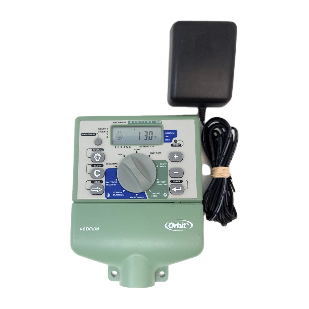 Orbit WaterMaster 6 Station Dual Program Sprinkler Timer Controller 57196