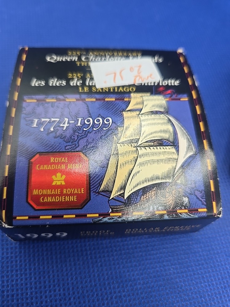 1999 Elizabeth II Juan Perez Expedition Silver Dollar Canada
