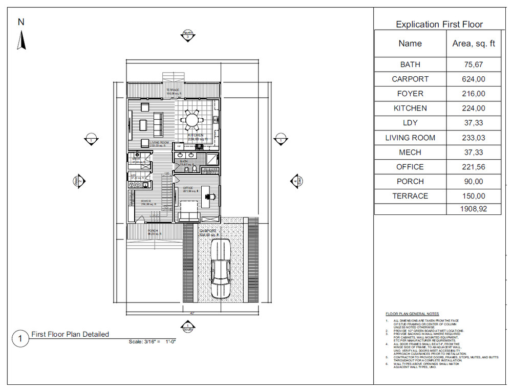 42'x70' 2 Bed, 2 Bath A-Frame Cabin Architectural Build Plans PDF Download