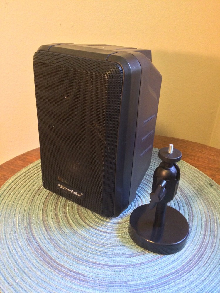 Phonic Ear Full Range Two Way PA Speaker 80W w/Wall Mount - New