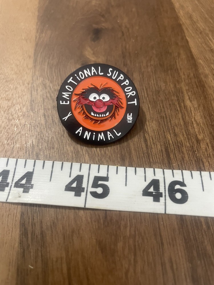 Muppets Emotional Support Animal Enamel Pin Hat Backpack Jacket New