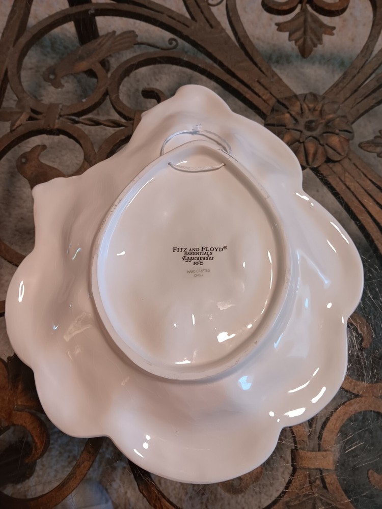 Vintage Fitz And Floyd Essentials Eggscapades Collectors Plate Easter