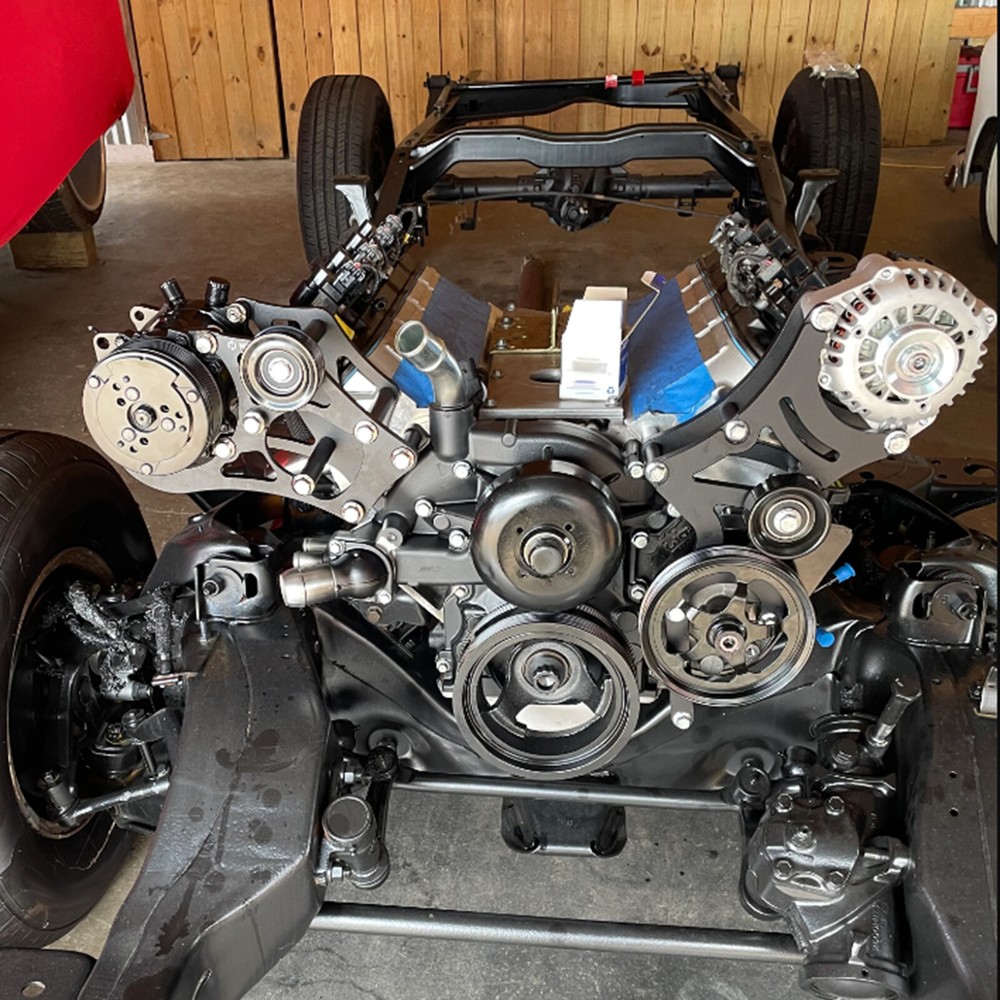 LS 508 AC Compressor Bracket And Alternator Power Steering Bracket Kit Swap