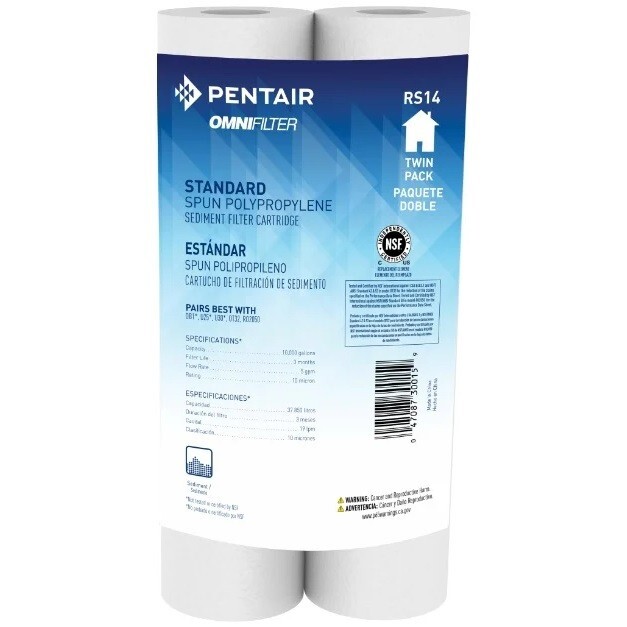 Genuine OmniFilter RS14-DS Poly Spun Sediment Water Filter 2 Pack