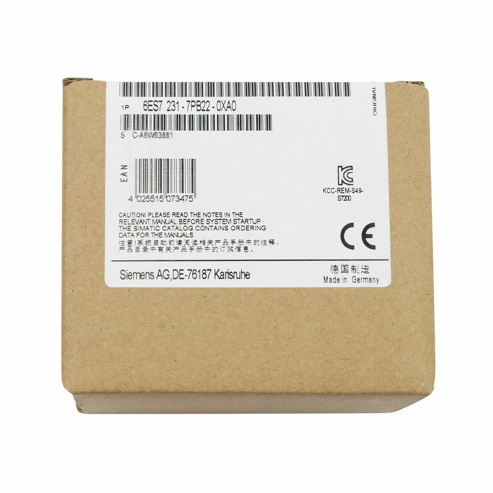 6ES7 231-7PB22-0XA0 NEW SIEMENS 6ES7231-7PB22-0XA0 S7-200 Analog Input Module