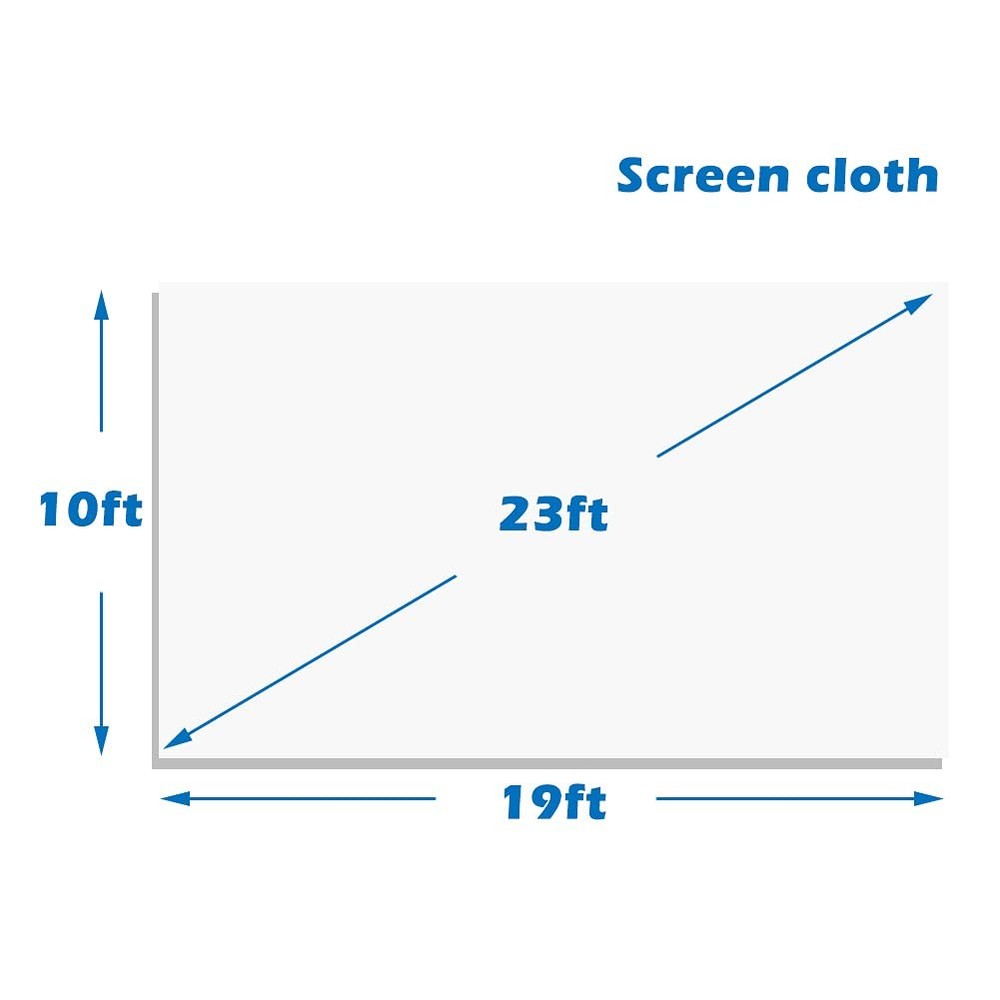White Screen 25ft Inflatable Projector Screen,No Seam,Inflatable Frame is not...