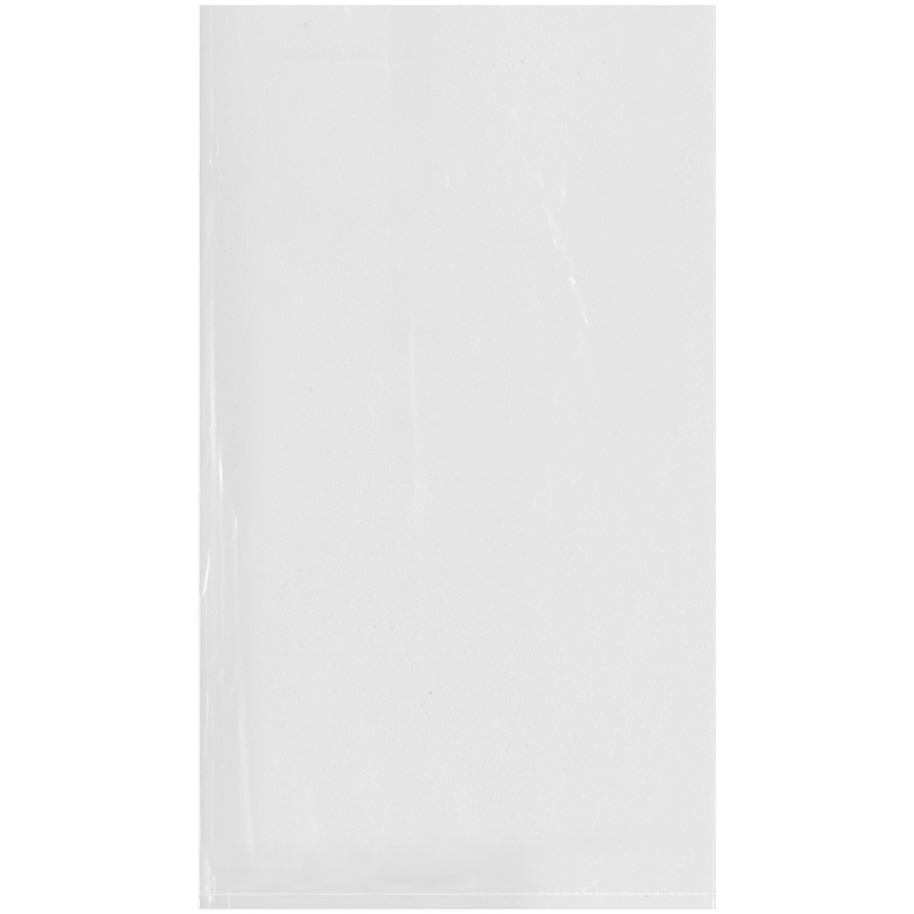 Plymor 8" x 14", 1.25 Mil Flat Open Clear Plastic Poly Bags