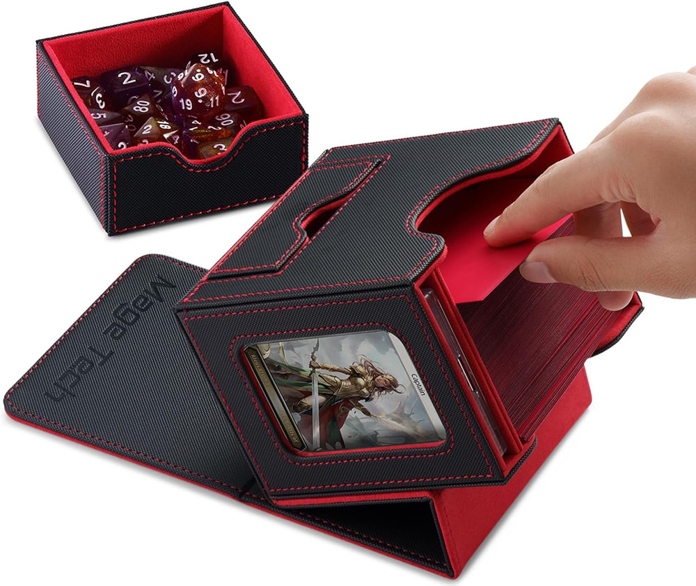 Card Deck Box for MTG Commander - Patented Design, Commander Display, Fits 100 D