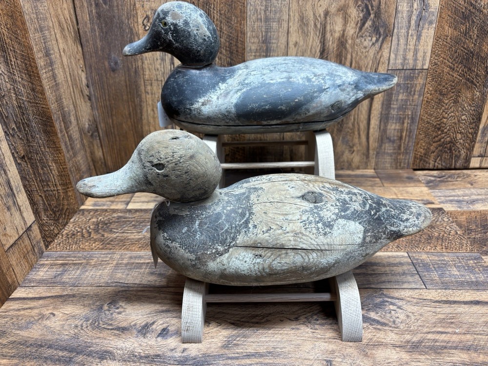 1- Duck Decoy/Large Double Stands/ Oak. Group 10#