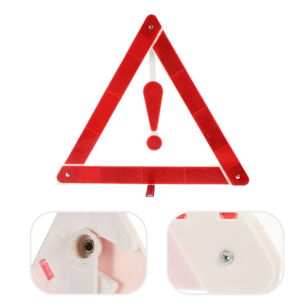 2PCS Reflective Warning Sign Foldable Triangle Car Hazard Breakdown Car Motor