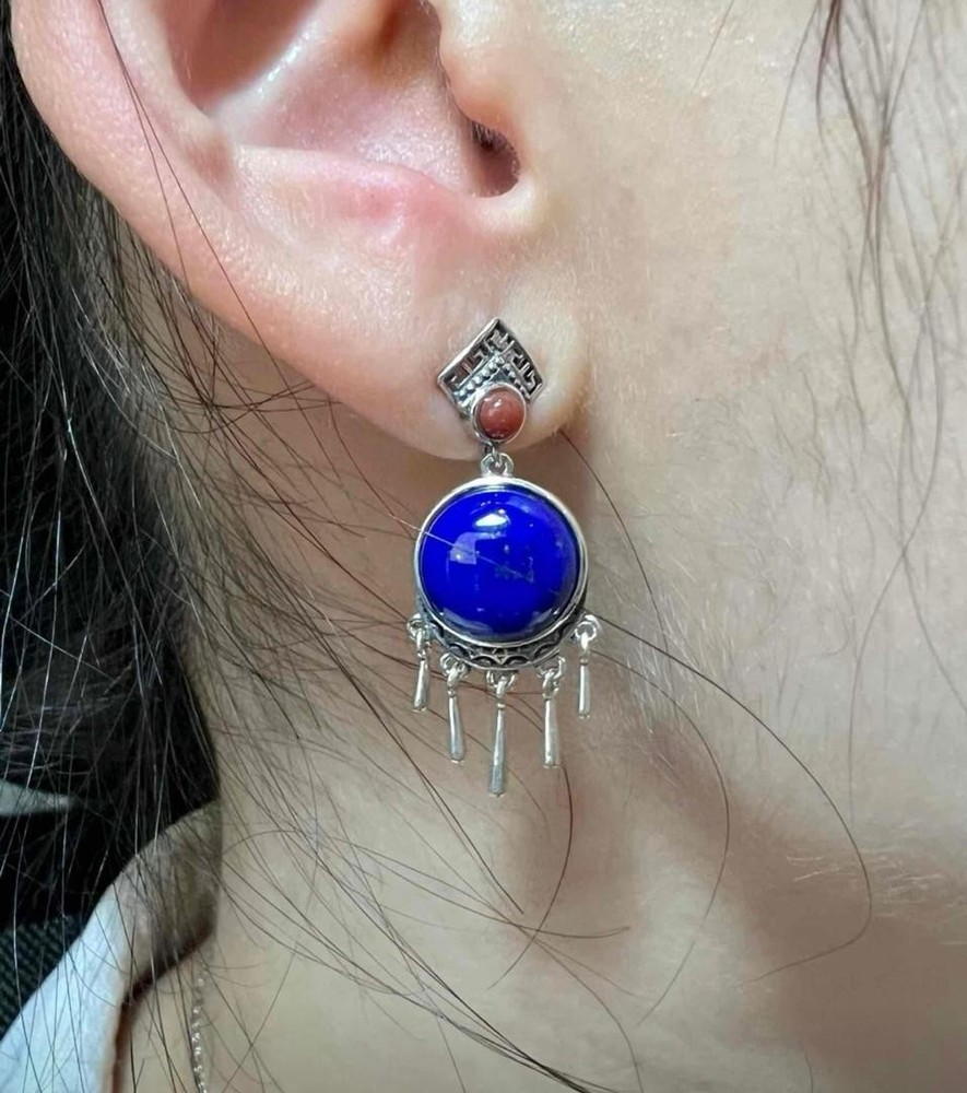 Handmade Vintage Silver turquoise Earring