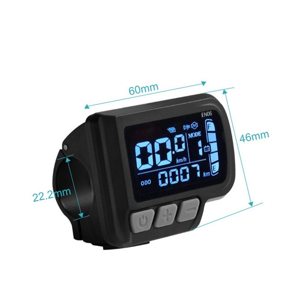 E Bike Handlebar Mounted LCD Display with Waterproof Design and Features
