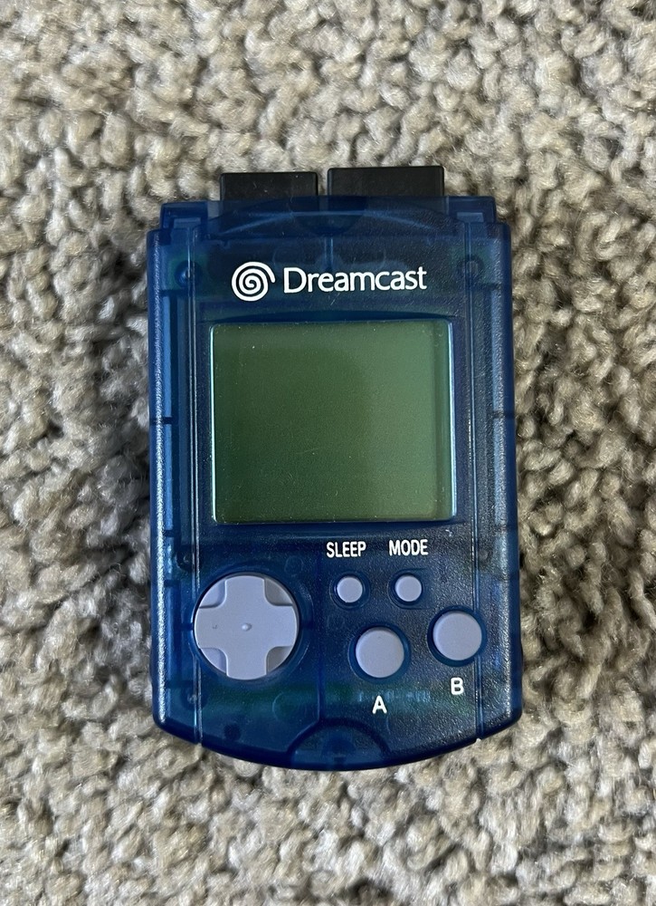 Sega Dreamcast Visual Memory Unit VMU Memory Card HKT-7000 CLEANED TESTED Blue