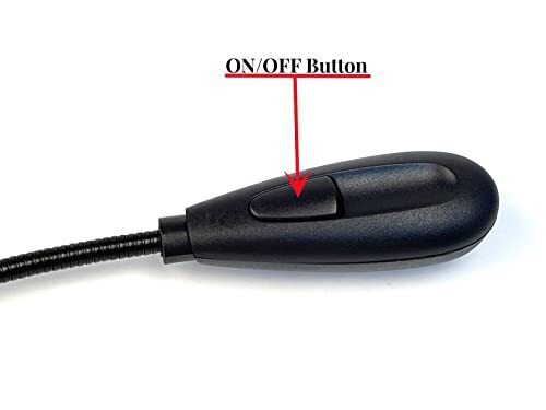 LED USB Reading Lamp Light with 2-Brightness Dimmable Setting, Flexible