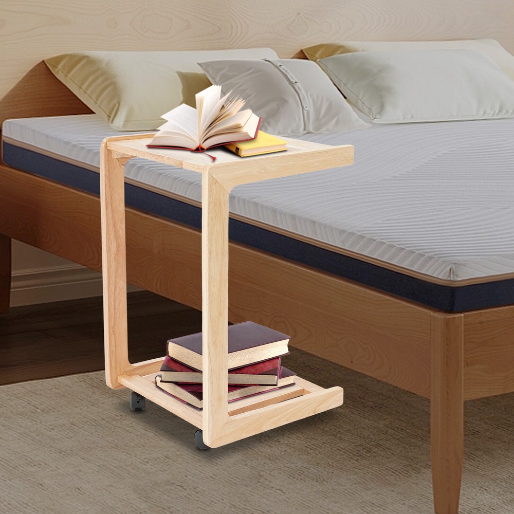 C-shaped End Table Small Side Table Movable End Table