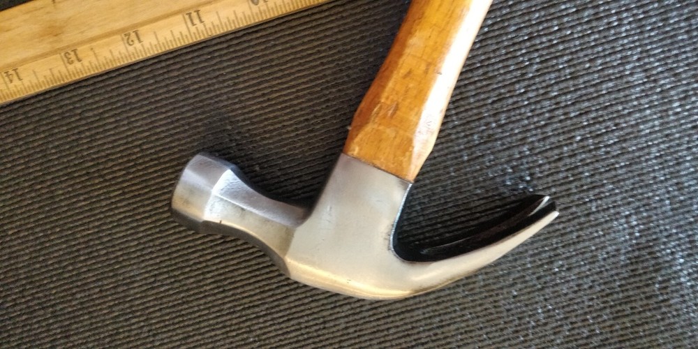 STANLEY "100 PLUS" CLAW HAMMER OH111/2 Full Octagon Handle / Curved Claw