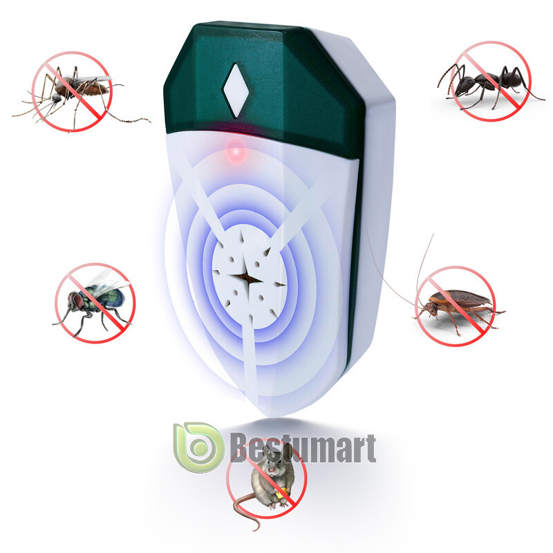 Ultrasonic Pest Insect Rodent Repeller Electronic Plug-In Mice Rat Cockroach Bug