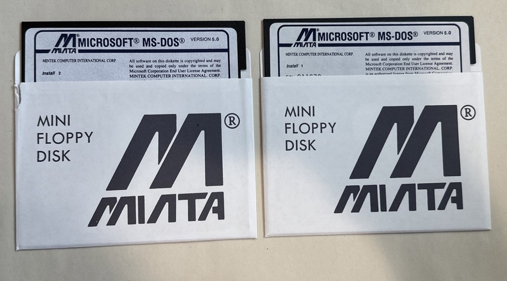 Microsoft MS-DOS 5.0 Operating System 1989 Complete In Box