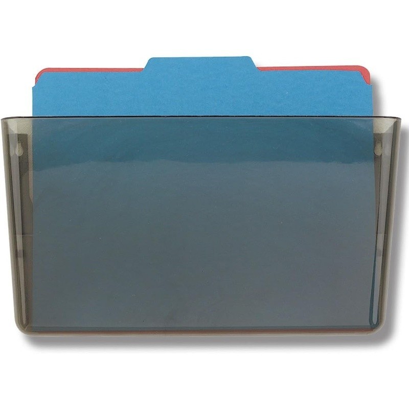 Wall Mount Plastic File Organizer Storage Rack Letters Documents Clear Design US