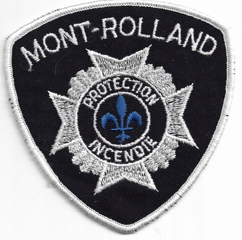 Mont-Rolland  Fire, Quebec, Canada (4" x 4" size) fire patch