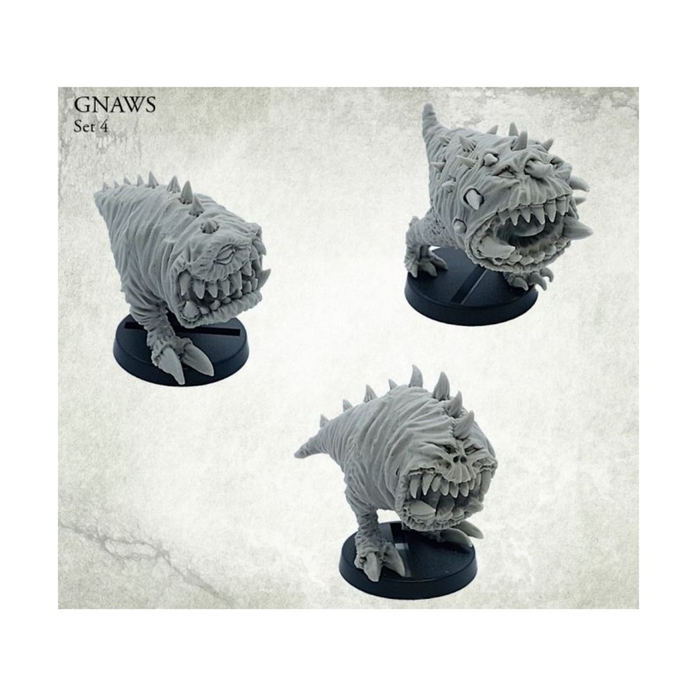 Kromlech Sci-Fi Mini Gnaws #4 Pack New