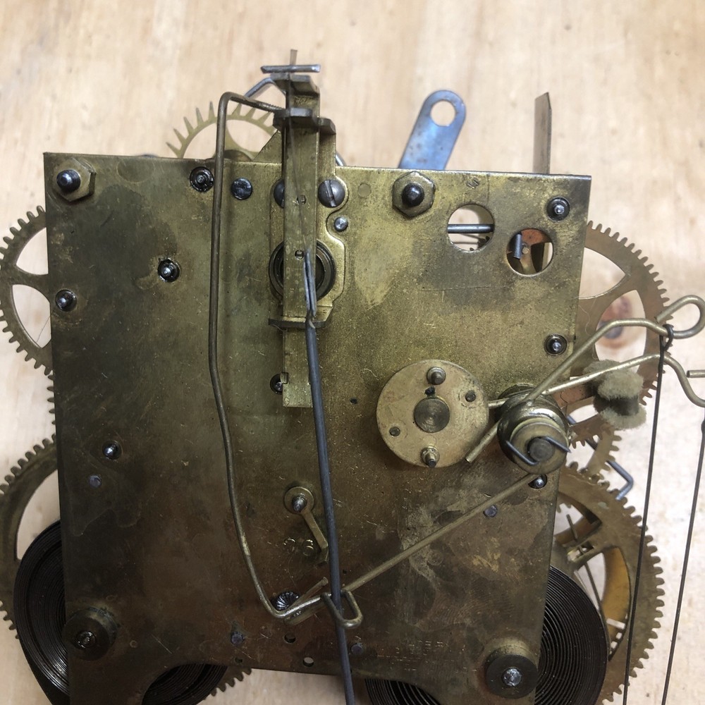 Vintage Gilbert Mantle Winding Clock Part Movement