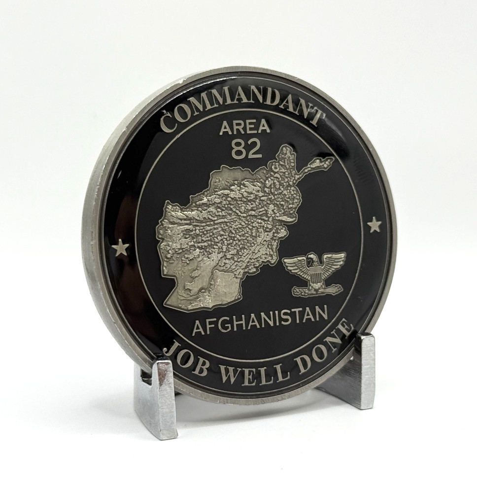 CHALLENGE COIN - Commandant "Area 82" Bagram Afghanistan Covert NSA Intel Ops