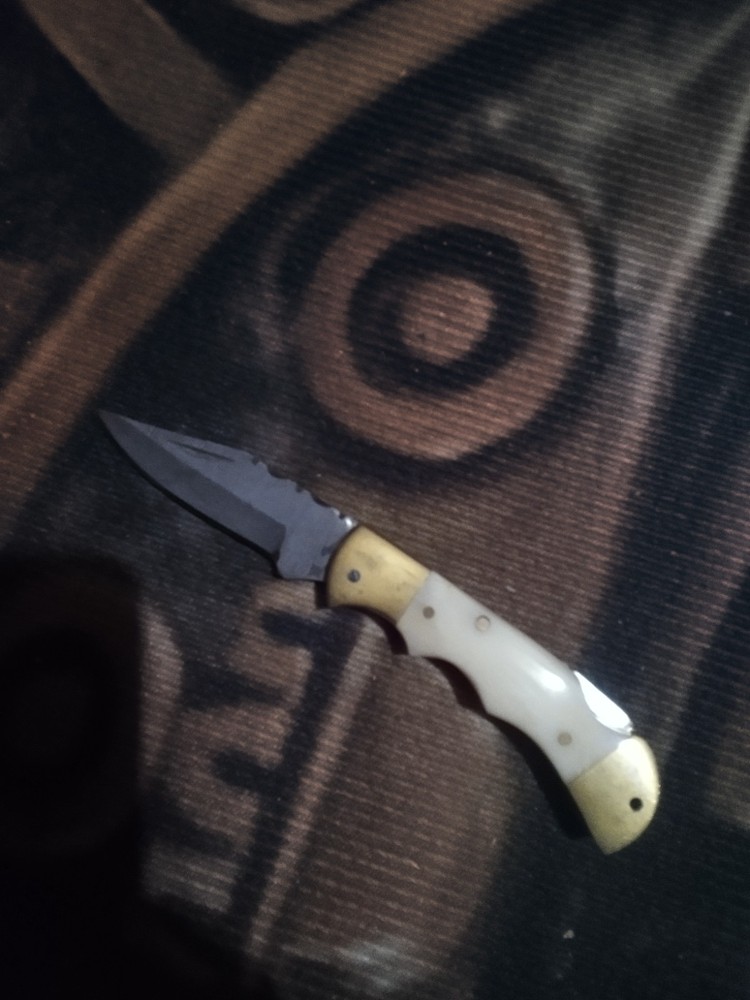 Pocket Knife Bone Handle W/Sheath