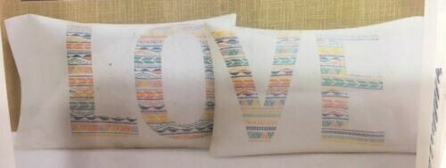 Urban Domain, 2 Standard Novelty Pillowcase, | "LOVE"