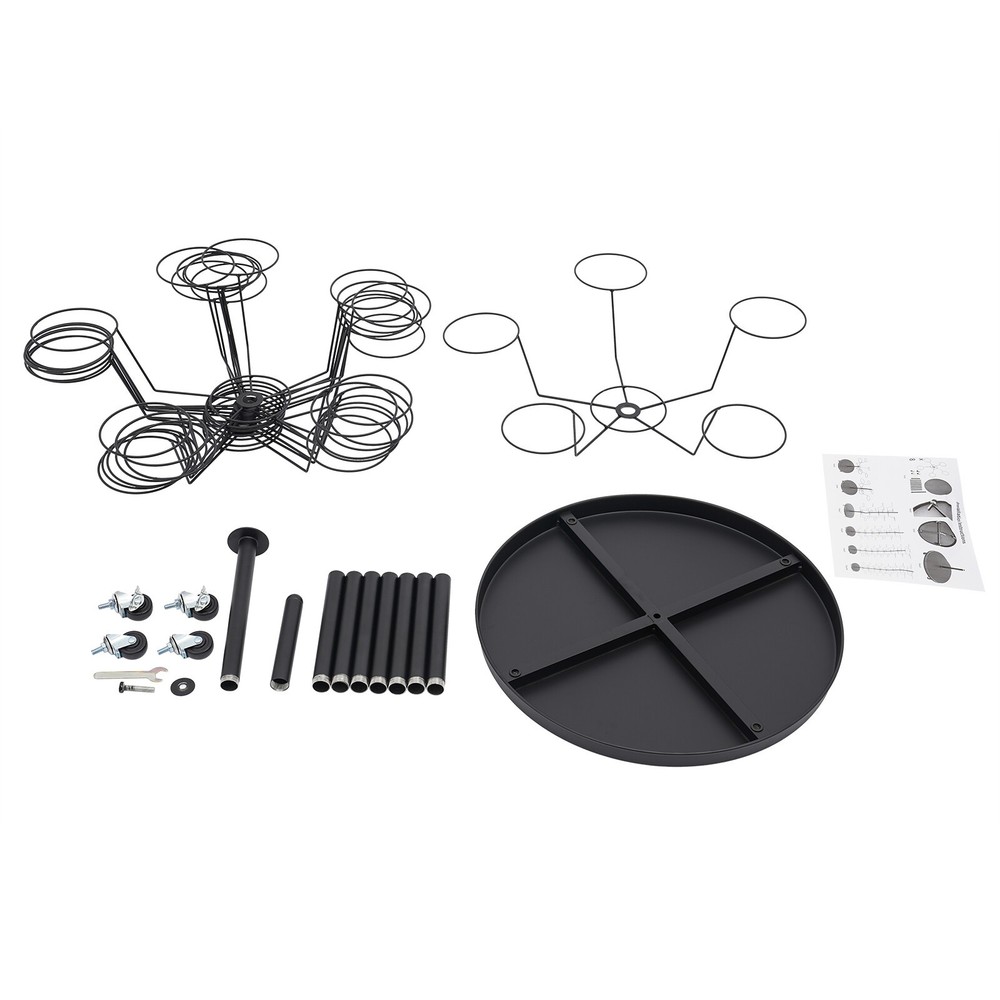 Hat Rack, Freestanding Hat Display Stand, 8-tier Hat Holders