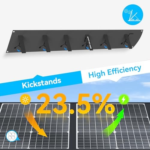 Ecosonique Portable Solar Panel for Most Power Stations, Foldable & 300W