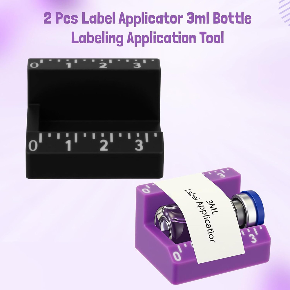 2 Pcs Vial Label Applicator Bottle Labeling Application Tool for Small Jars Esse