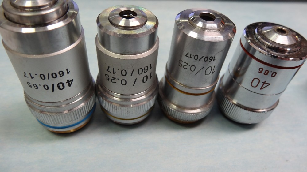 Lot of 8 Microscope Objectives