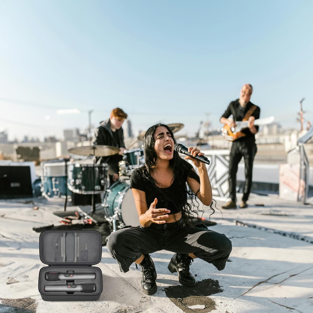 Boobowl Bluetooth Microphone Wireless Case Digital Small to Medium, Grey