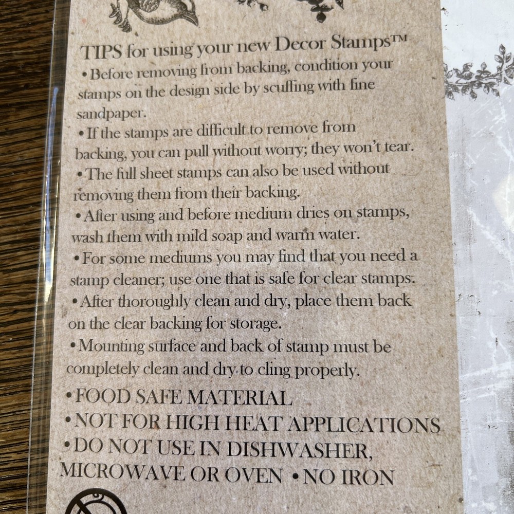 IOD decor stamp “Floral Swag” NEW