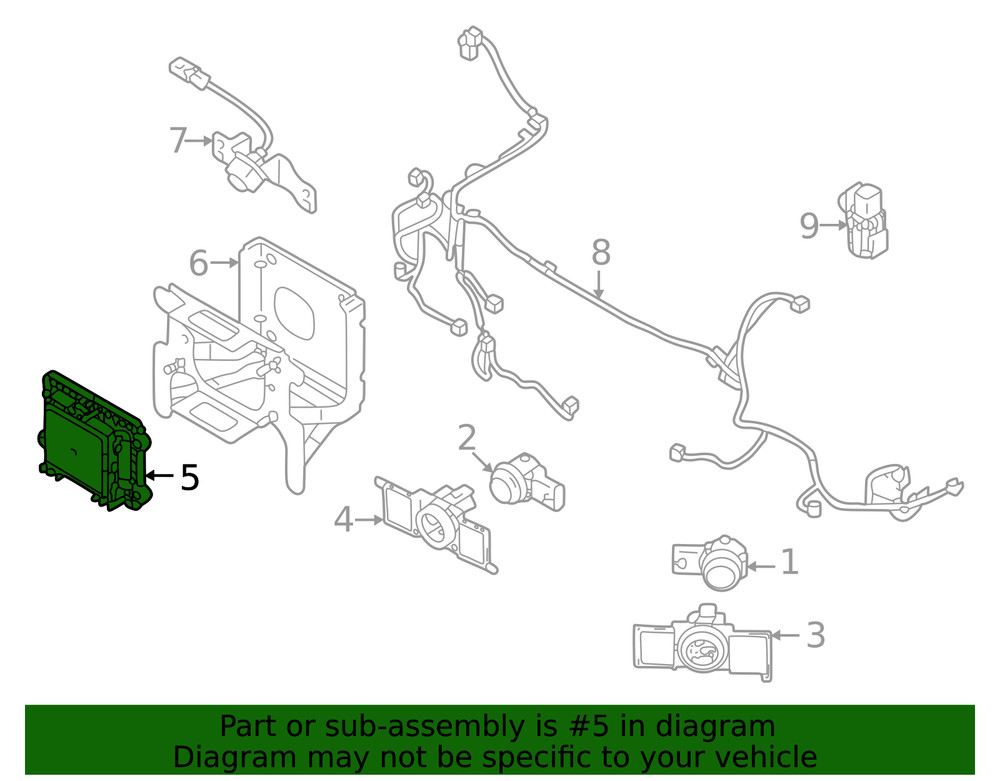Genuine Mitsubishi Distance Sensor 8638A554