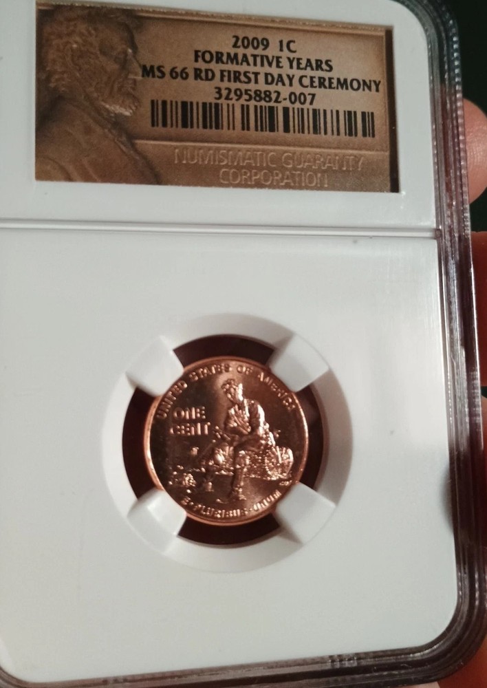 2009 1C Formative Years MS66 NGC RED First Day Ceremony