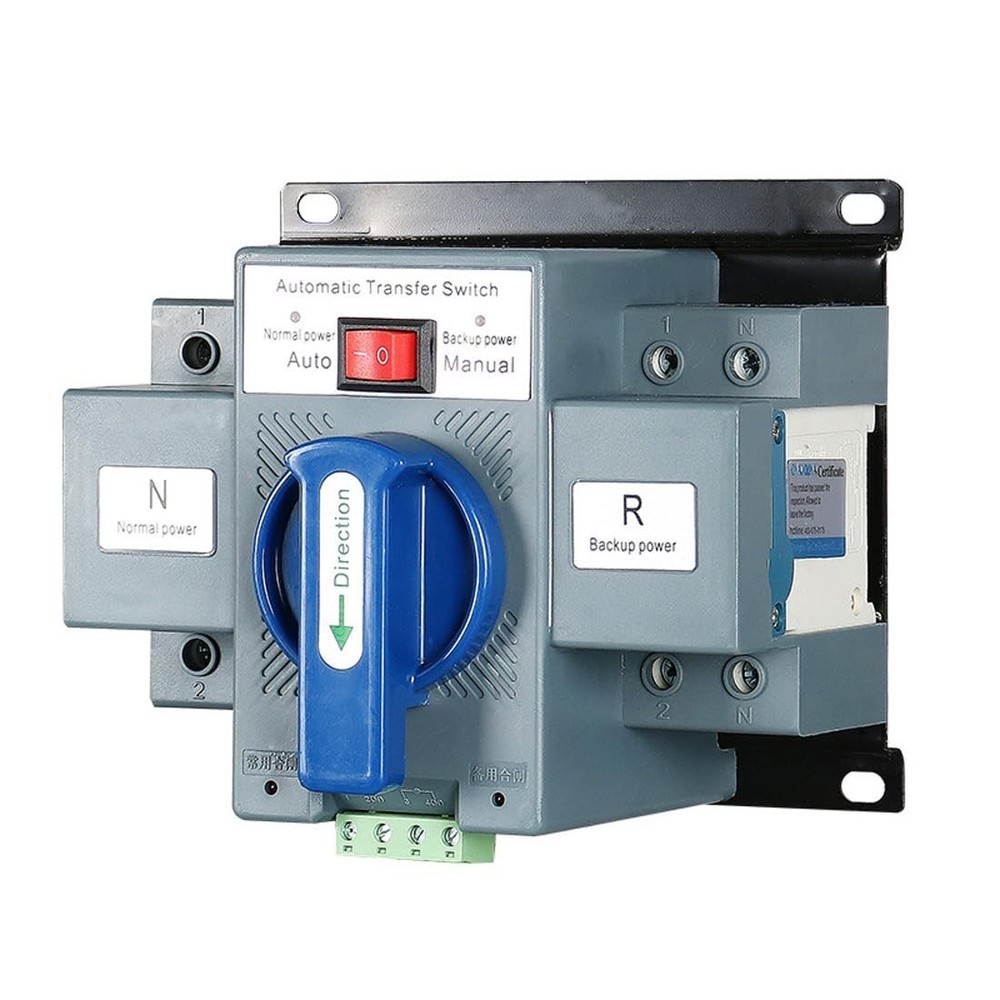 AC110V 63A 2P Automatic Transfer Switch Solar ATS Generator Dual Power Change...