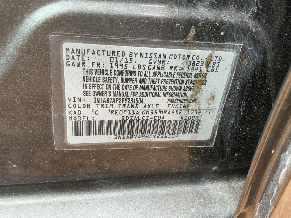 SENTRA 2015 Glove Box 4919072