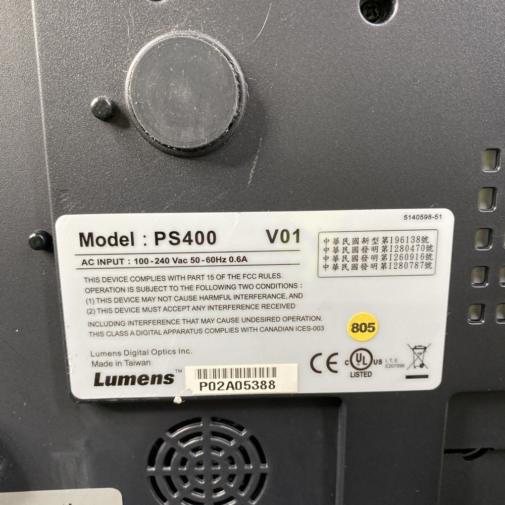 Lumens PS400 Digital Visualizer Overhead Projector