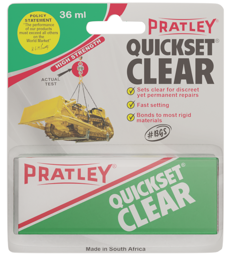 Pratley Quickset Clear Glue