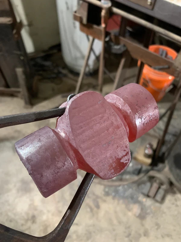 Rounding Hammer 2.5 LB Blacksmith's Iron Hammer