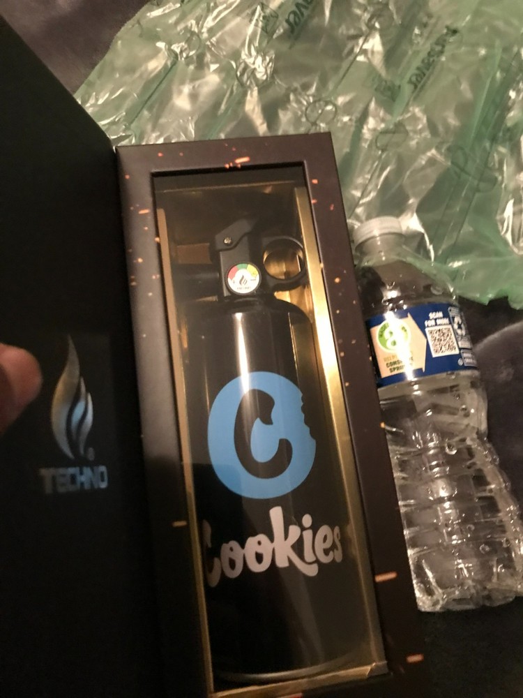 Cookies fire extinguisher torch. very tall bottle for reference