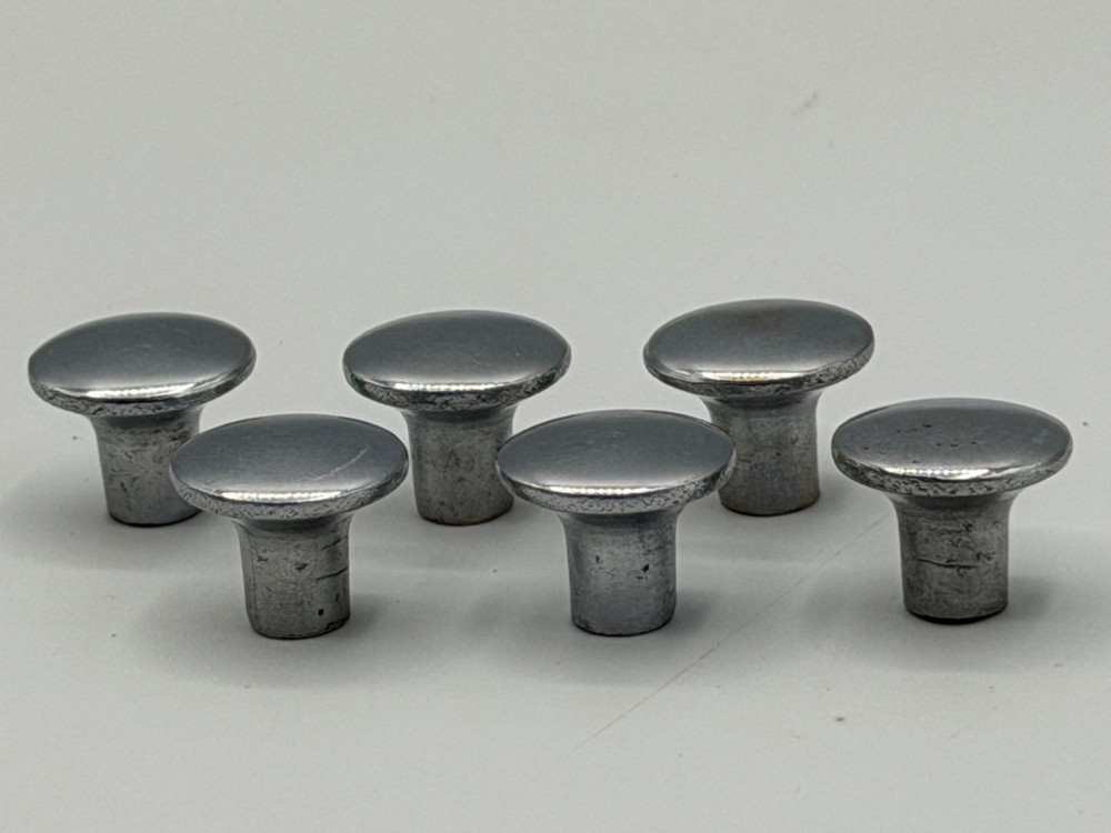 25 MCM/Art Deco Chrome Drawer Cabinet Knobs Pulls Collection From One Kitchen