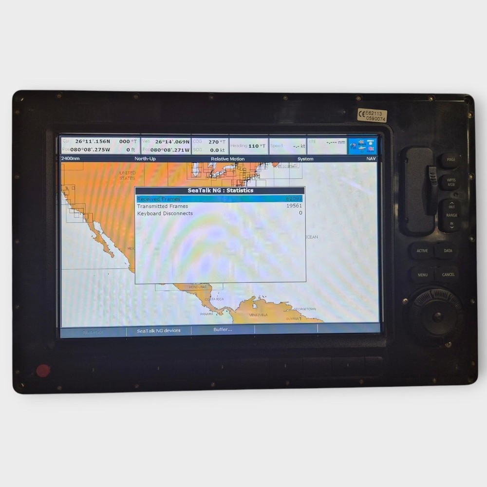 Raymarine C120W Widescreen Multifunction Display E62113 ~CORE ONLY~ Fully Tested